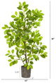 3' Ficus Artificial Tree, Planter