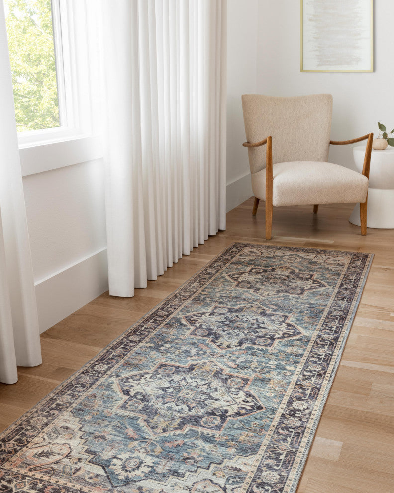 Loloi II Printed Hathaway Navy/Multi Area Rug, 9'x12'