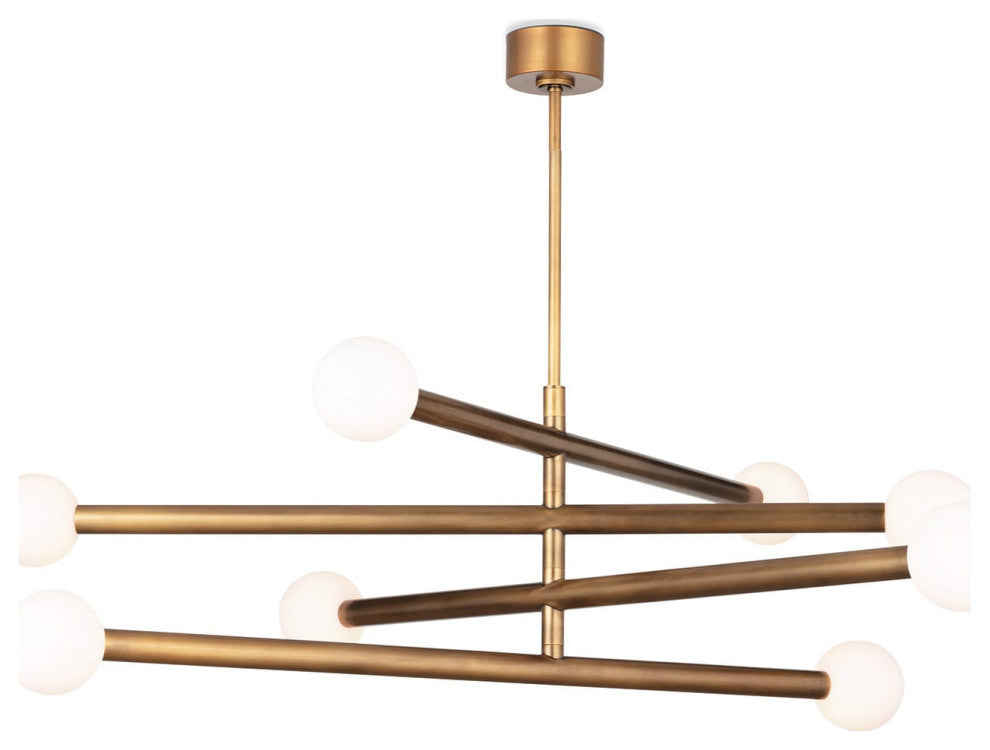 Beaubien Chandelier, Natural Brass