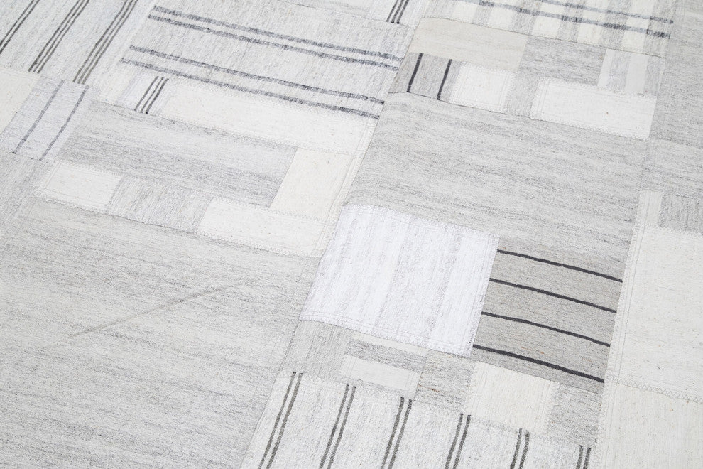 Rug N Carpet - Handmade Oriental 6' 9'' x 10' 0'' Rustic Patchwork Kilim Rug