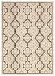 Safavieh Courtyard Cy7938-256A18 Beige, Black Area Rug, 5'3" X 7'7"