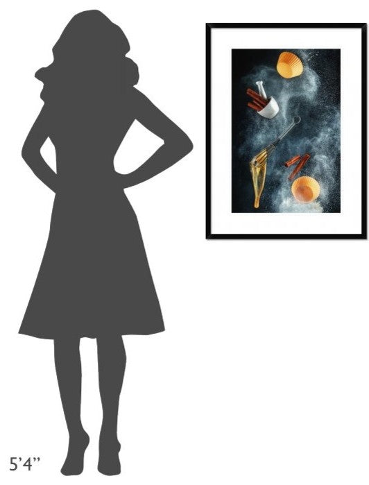 "Kitchen Mess: Cinnamon Cupcake" Framed Digital Print by Dina Belenko, 24x32"