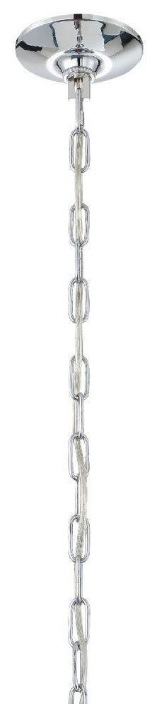 Crystorama ROS-A1009-CH-CL-MWP, 9-Light Chandelier, Polished Chrome