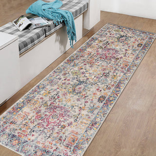 Montana Carrey Runner, Gray, 2'7" x 8', Bordered