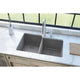 ELGU250RGS0 Quartz Classic 33" x 20-1/2" Double Bowl Undermount Sink, Greystone