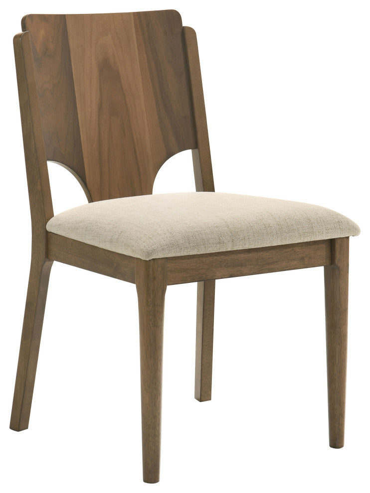 Crestmore 5-piece 46" Round Wood Dining Table Set Walnut