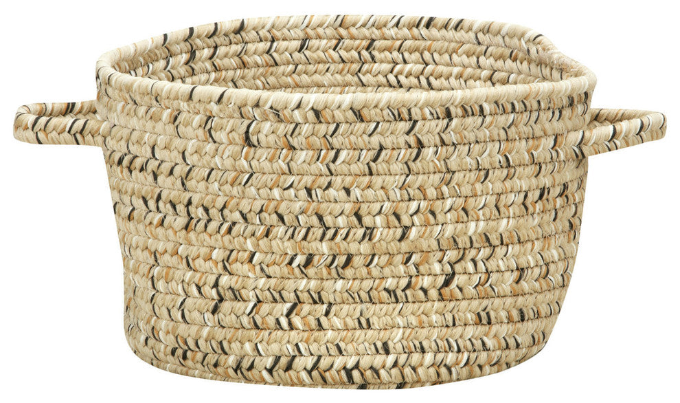 Sea Pottery Braided Basket, Sandy Beach, 20"x20"x12"