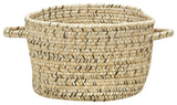 Sea Pottery Braided Basket, Sandy Beach, 20"x20"x12"