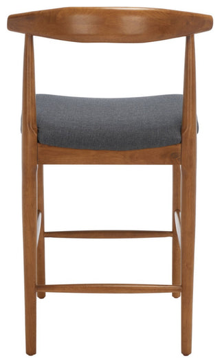 Safavieh Lionel Retro Counter Stool, Walnut/Dark Grey