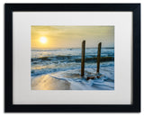 PIPA Fine Art 'Kissed by the Sea' Matted Framed Art, 20x16