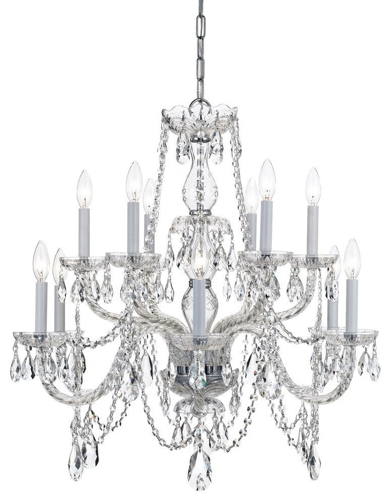 Crystorama Traditional Crystal 12-Light Chandelier