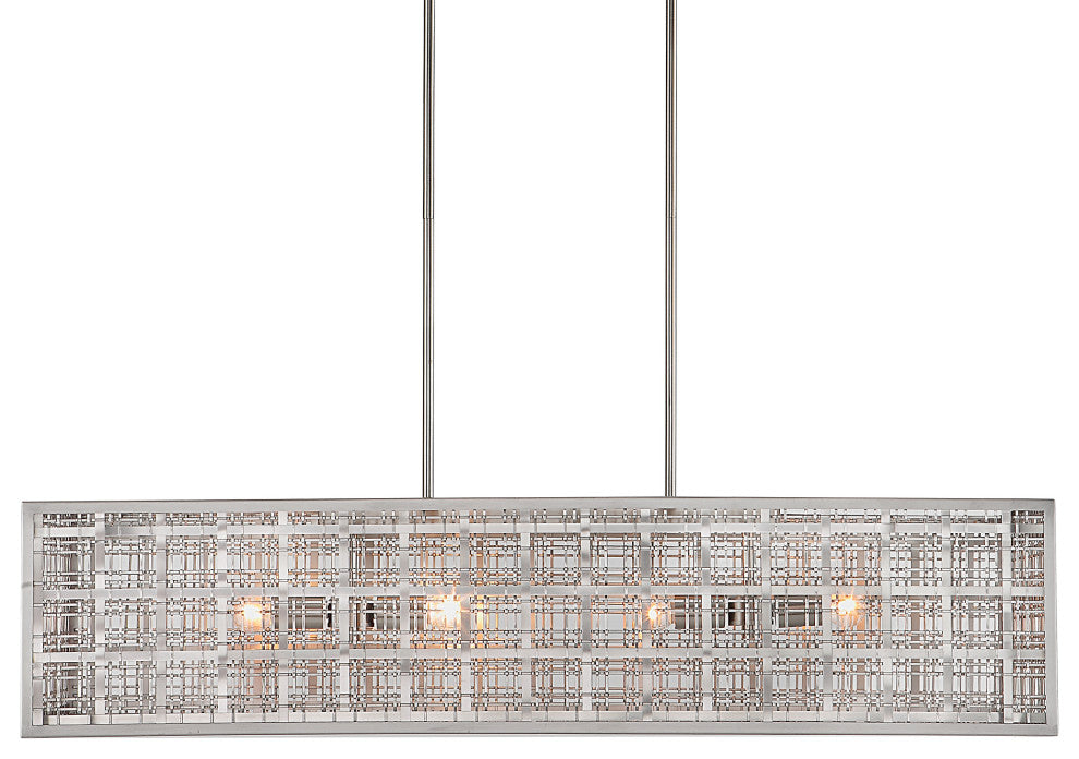 Uttermost - 21354 - Four Light Island Pendant - Pendleton - Satin Nickel