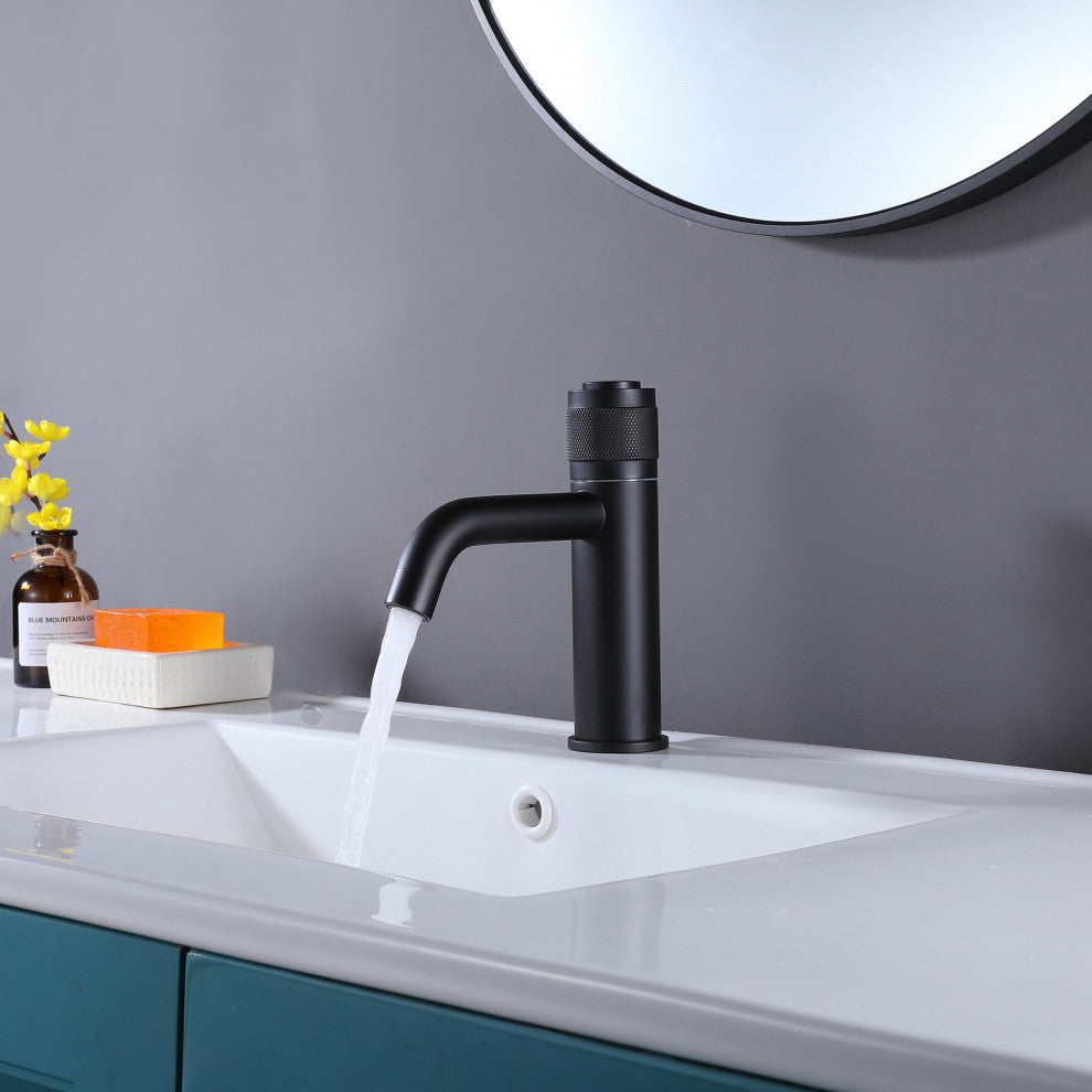 Deck Mounted Single Hole Bathroom Faucet