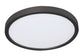 Edge Round LED Flush Mount, Black, 6