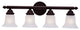 Livex Lighting 4 Light Bronze Bath Light - 1064-07