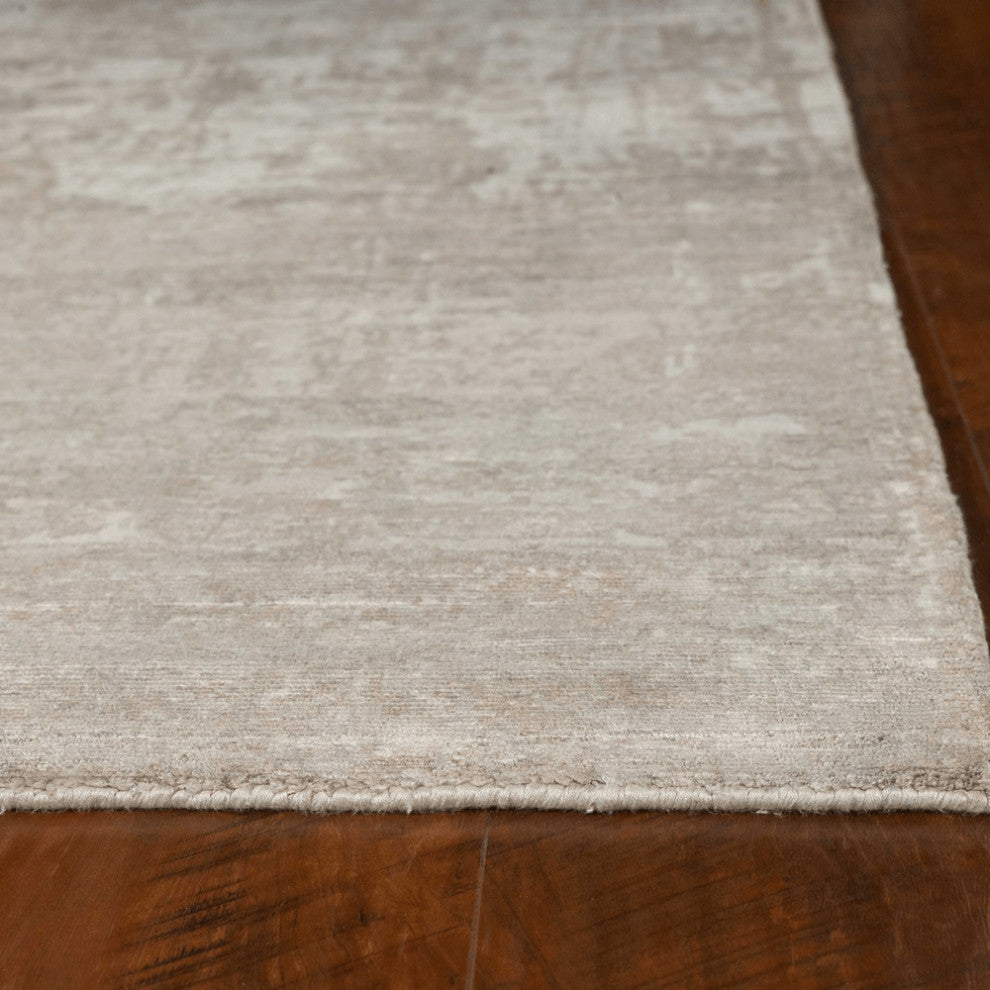 7' X 10'  Viscose Beige Area Rug