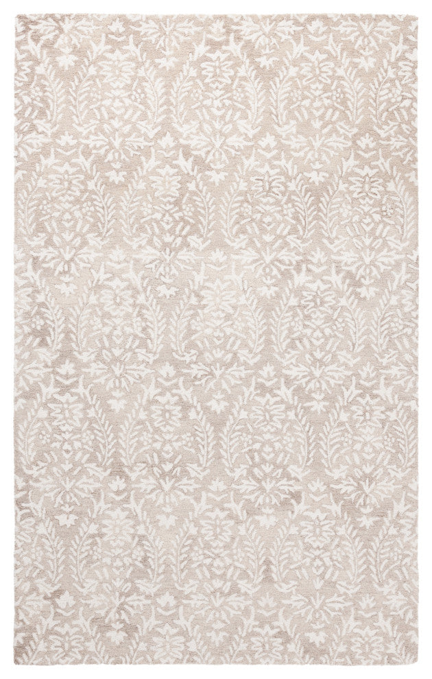 Safavieh Couture Ebony Collection EBN127 Rug, Beige/Ivory, 6'x9'