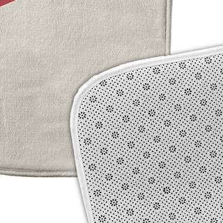 34" x 21" Big Star Bathmat, Ligonberry Red
