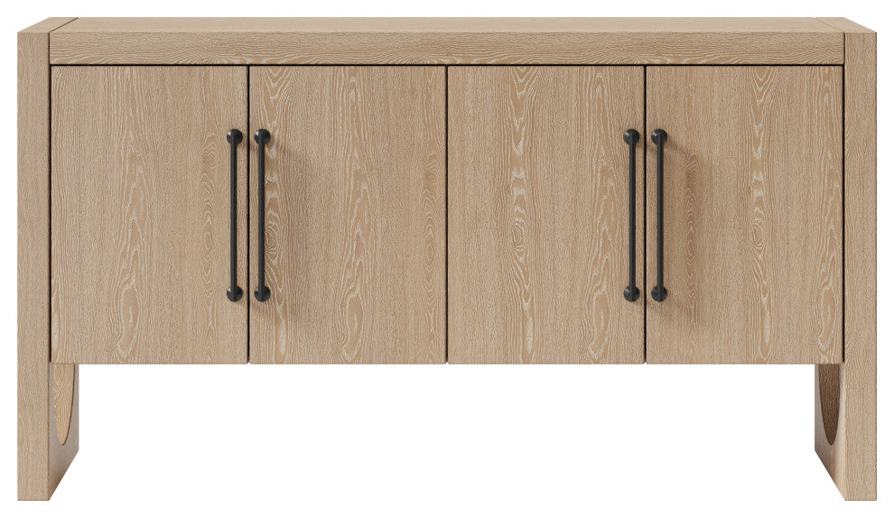 Modern Wood Sideboard, Dining Storage, TV Stand, Light Brown