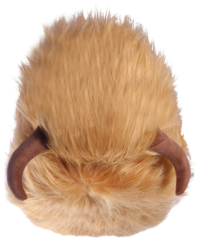 Brown Fur Cow Animal Ottoman, Storage for Living Room