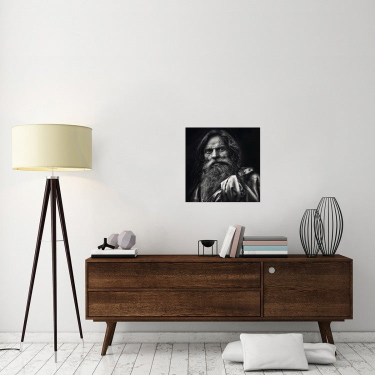 "The Man From Agra" Stretched Canvas Giclee by Piet Flour, 24x24"