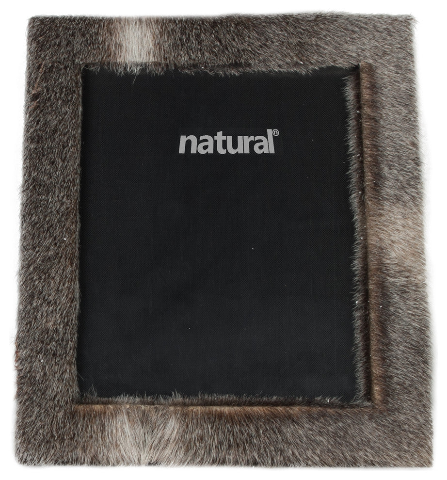 Durango Cowhide Picture Frame, 8"x10", Gray