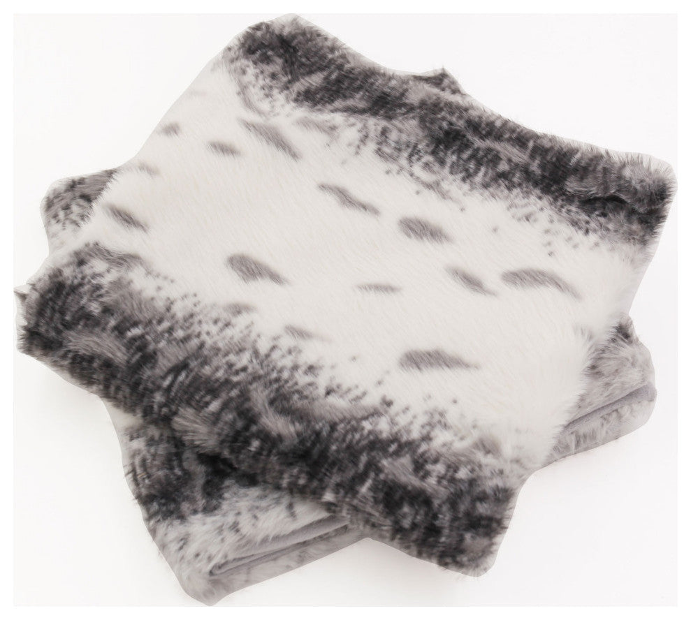 Citraka Faux Fur Pillow Shell Set