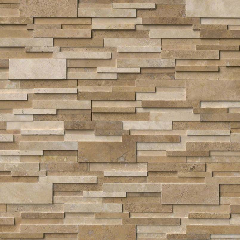 Casa Blend 6x24 3D Honed Ledger Panel, Sample