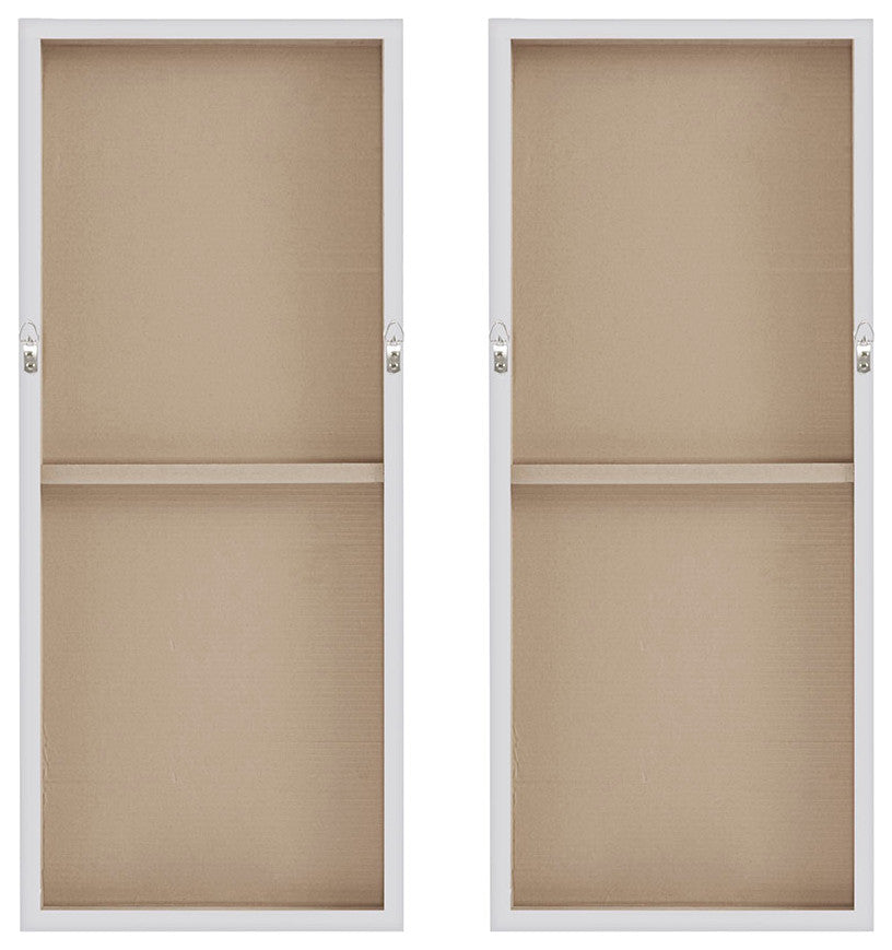 Madison Park Winter Glaze Heavily Embellished 2-Piece Canvas Wall Art Set