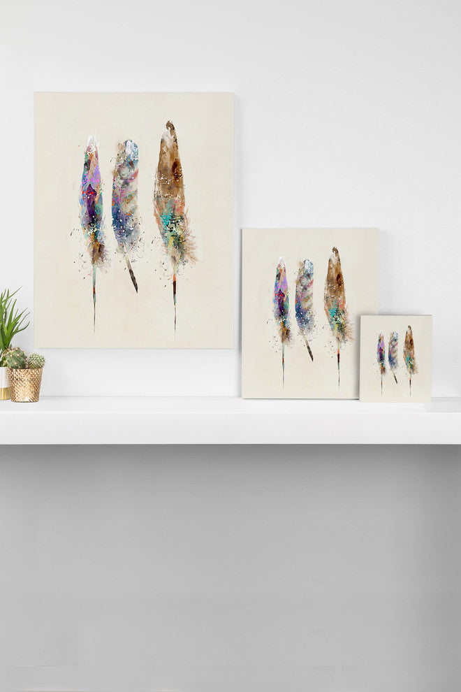 Deny Designs Brian Buckley Free Feathers Art Canvas