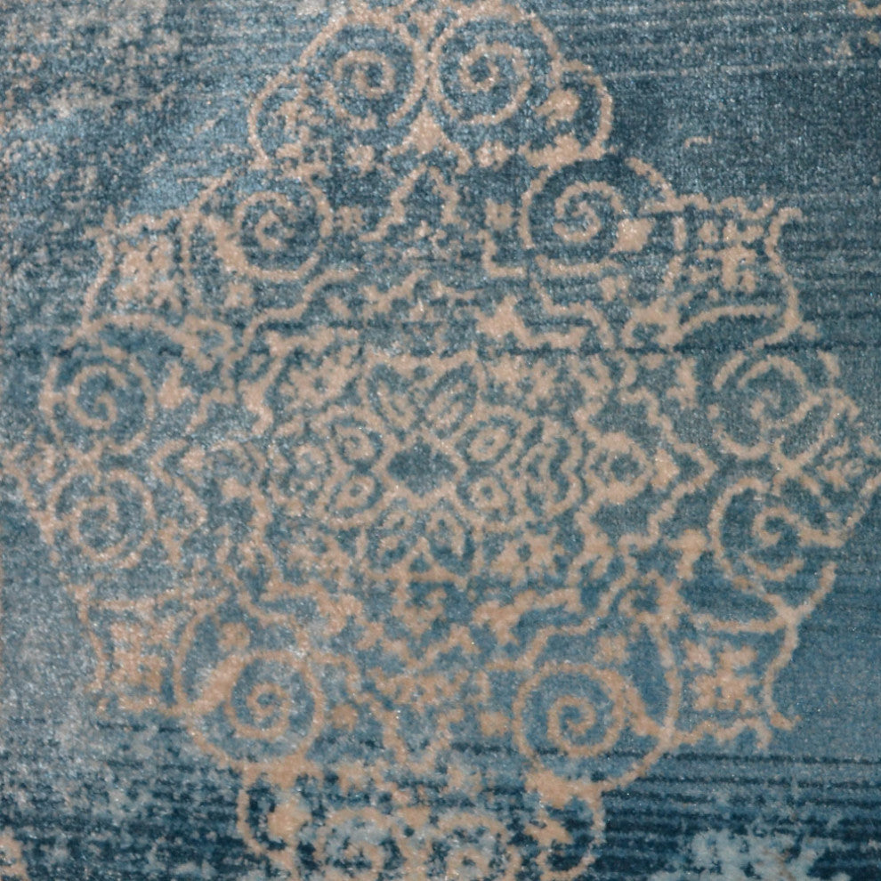 Machine Made Polyester Durable Indoor Outdoor Washable Oriental Pattern Footmat