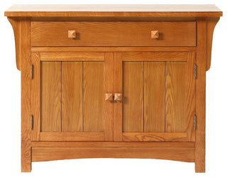 Mission Solid Oak Sideboard Cabinet, Entry Way Console