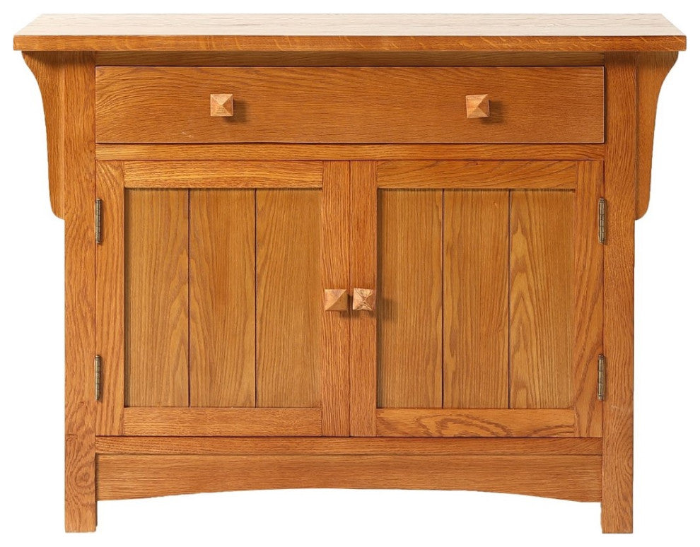 Mission Solid Oak Sideboard Cabinet, Entry Way Console