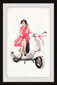 "Photo Scooter" Framed Painting Print, 24"x36"