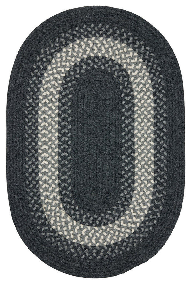 Colonial Mills North Ridge NG49 Charcoal Traditional Area Rug, Round 8'x8'