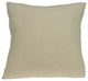 20" X 7" X 20" Unique Transitional Tan Cotton Pillow Cover With Down Insert
