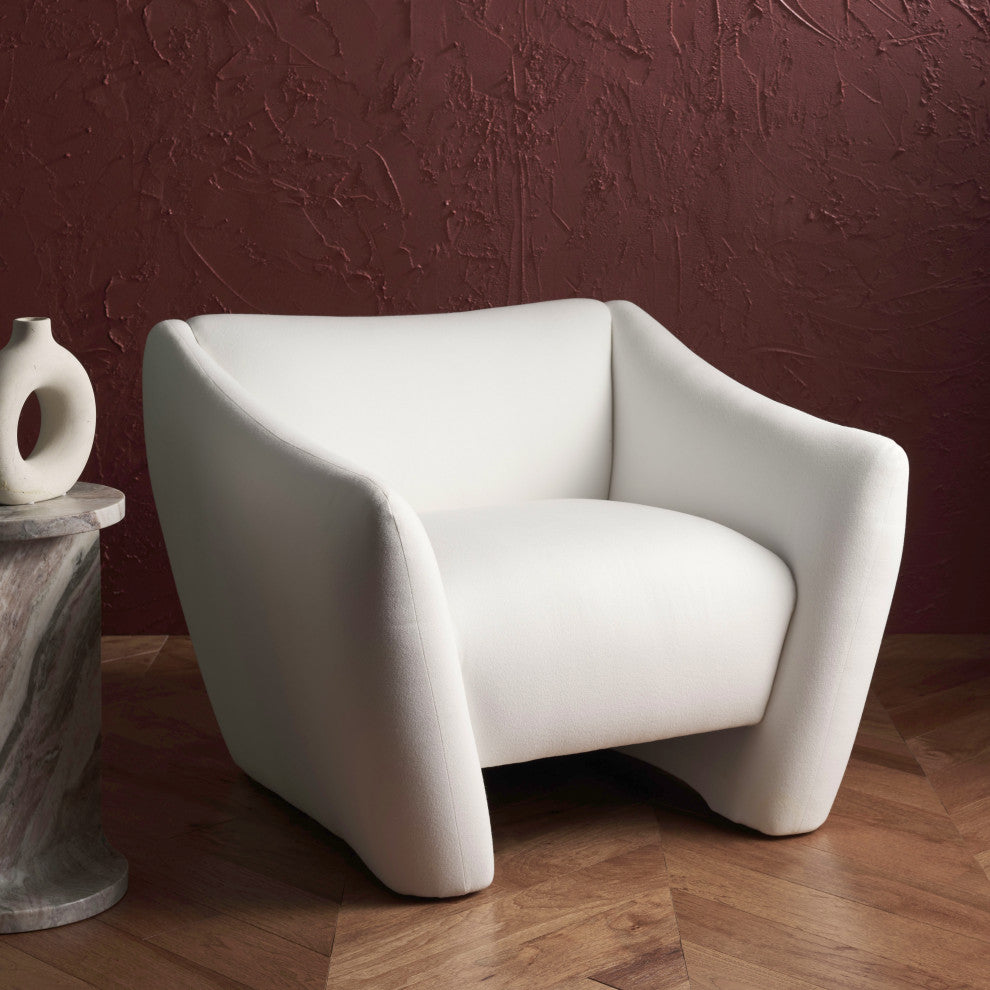 Safavieh Couture Stefanie Modern Accent Chair, White