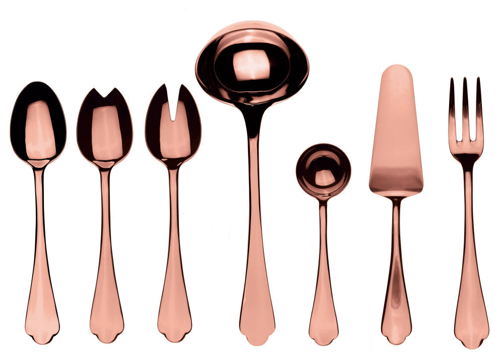 Dolce Vita Serving Set, Bronze, 7 Pcs.
