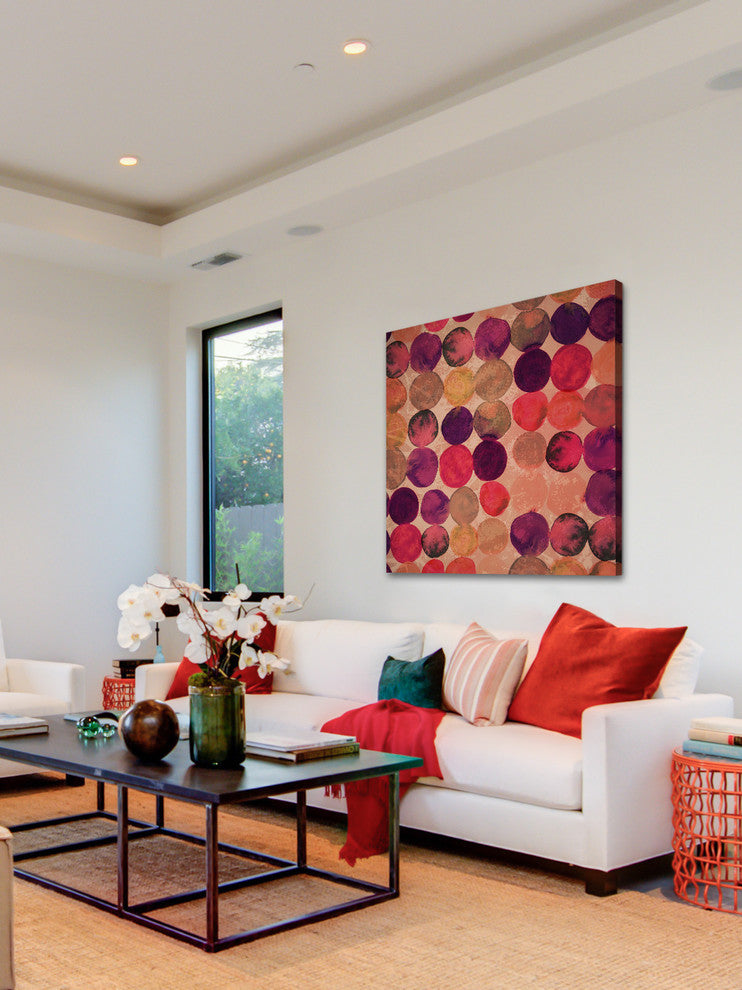 "Circular Mechanisms" Painting Print on Canvas