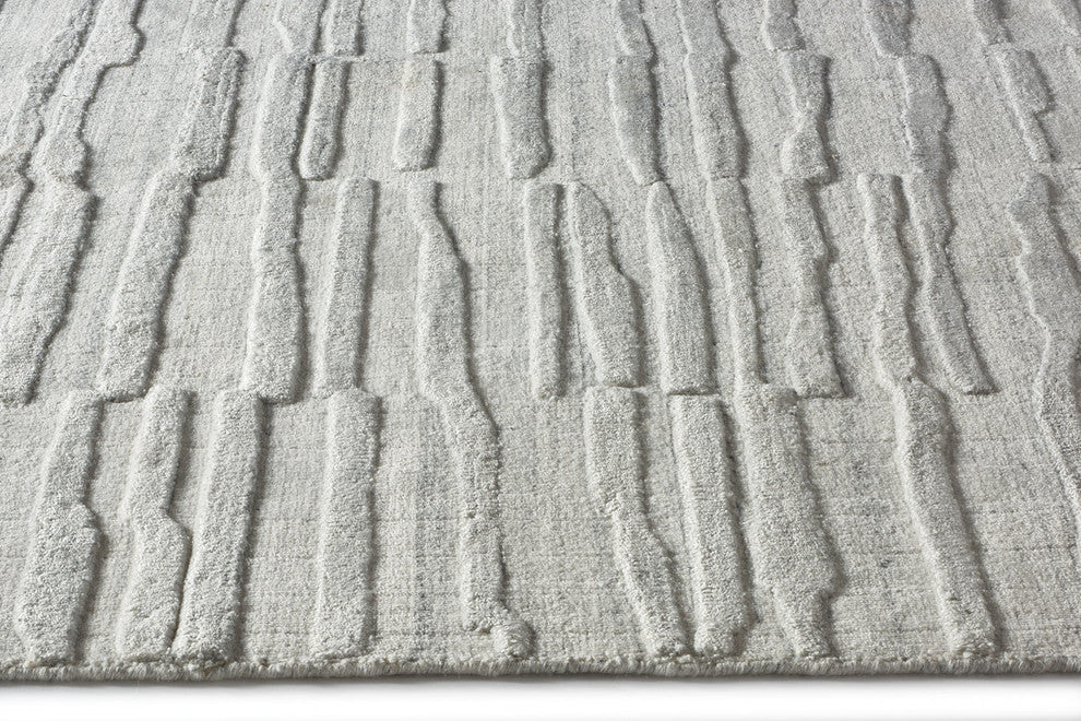 Wales Hand Loomed Area Rug, Oyster, 9'x12'