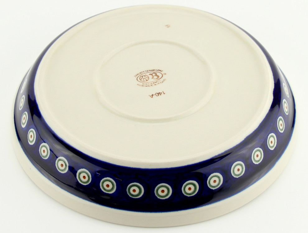 Polish Pottery Dish Pie Plate, Pattern Number: 56
