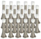 Satin Nickel Baseboard Spring Door Stop, 25-Pack