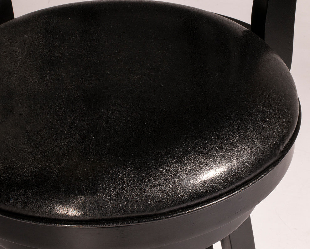 Hillsdale Fairfox Wood Bar Height Swivel Stool with Rectangular Lattice Back