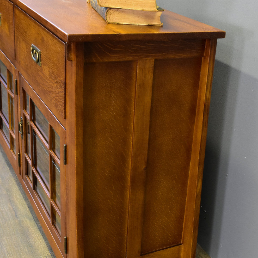 Crafters and Weavers Craftsman Style Quarter Sawn Oak Sideboard - 72"