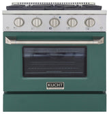 KUCHT Pro-Style 30" 4.2 cu. ft. Range, Green, Natural Gas