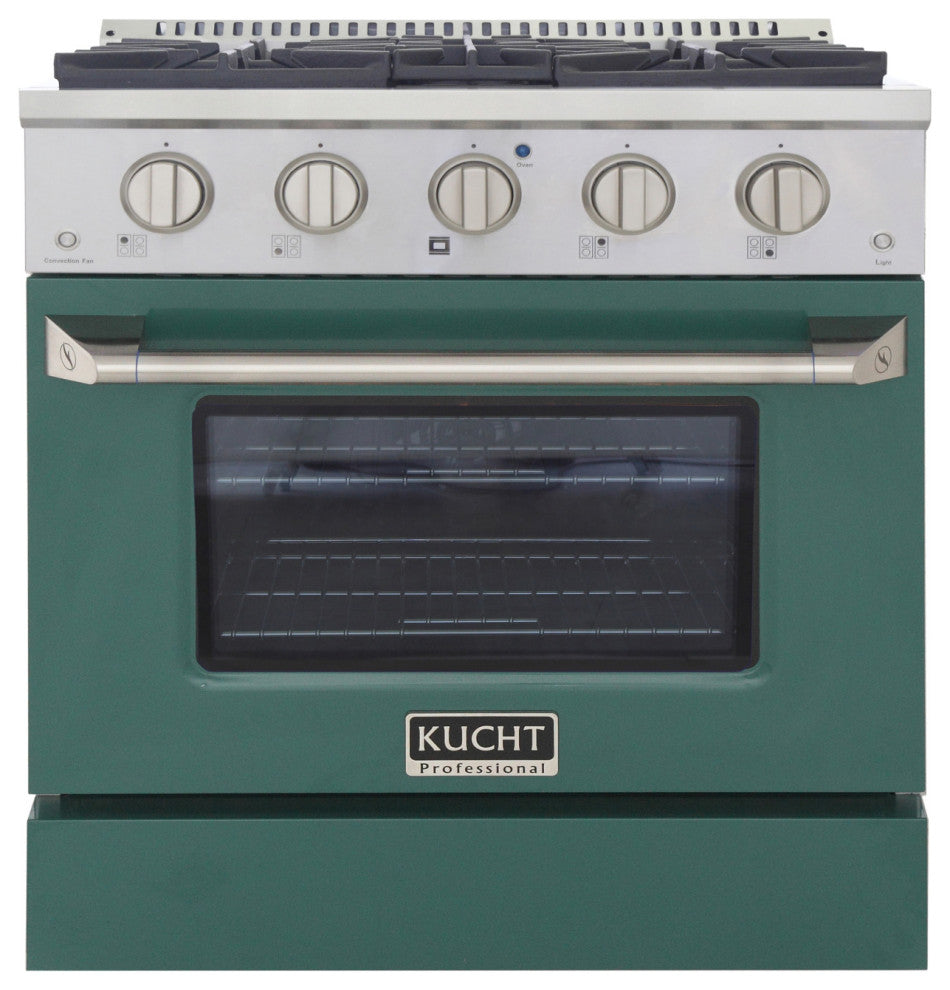 KUCHT Pro-Style 30" 4.2 cu. ft. Range, Green, Natural Gas