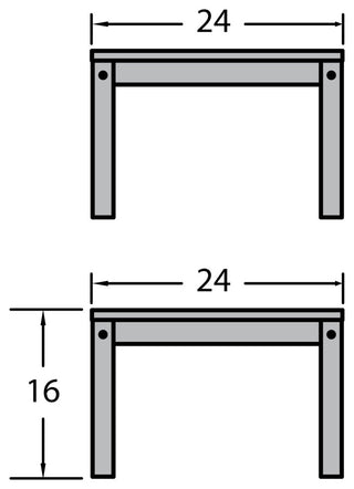 Adirondack Side Table, Harbor Gray
