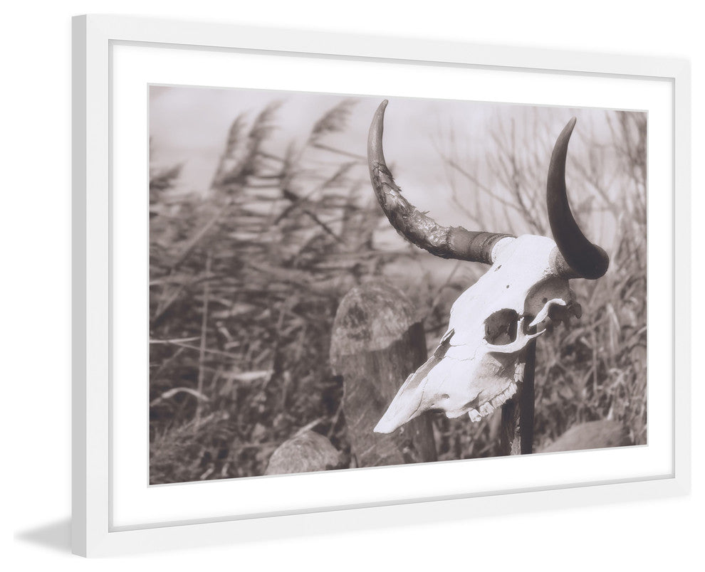 Marmont Hill, "Deserted Skull" Framed Painting Print, 45x30