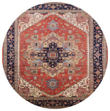 Ahgly Company Indoor Round Mid-Century Modern Area Rugs, 4' Round