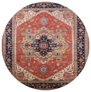 Ahgly Company Indoor Round Mid-Century Modern Area Rugs, 4' Round